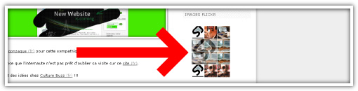 Widget Flickr sur le Blog