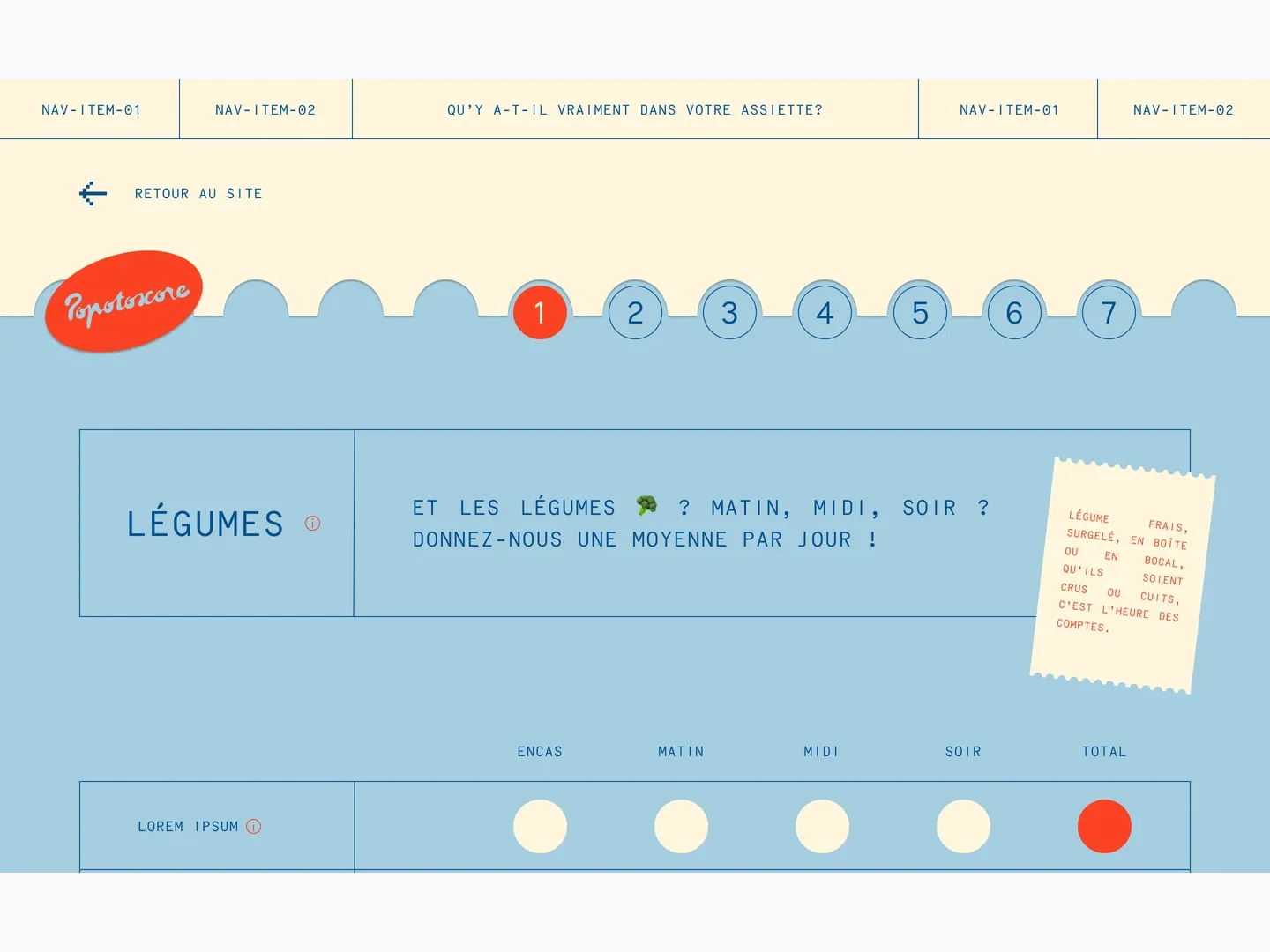 Calculateur alimentaire — Fondation Louis Bonduelle — visuel 3