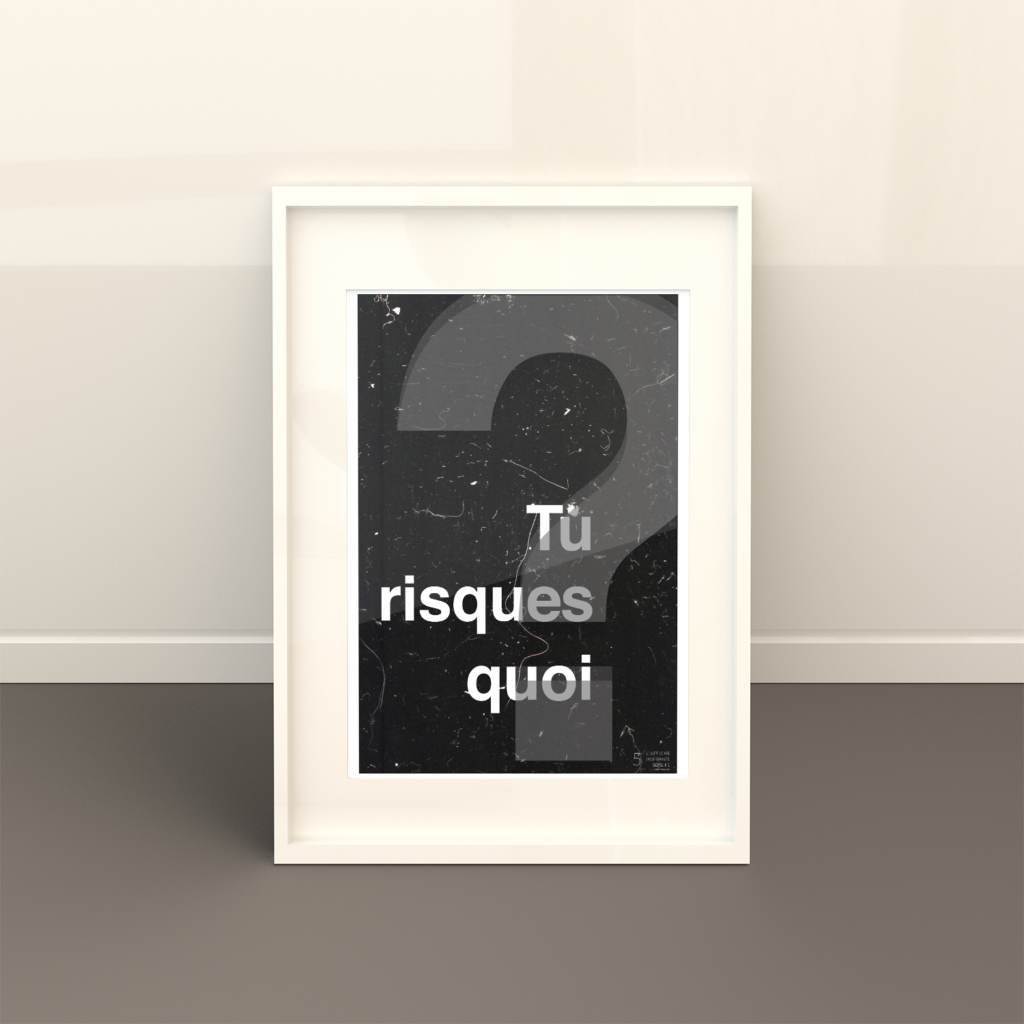 L'Affiche Inspirante - Tu risques quoi ?