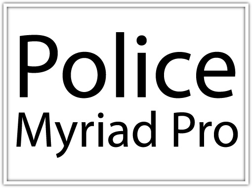 Image Police Myriad Pro