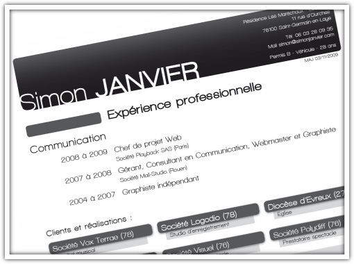 CV Simon JANVIER